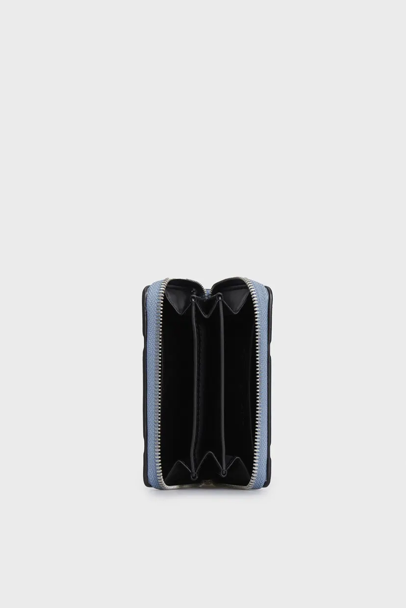 Жіночий блакитний гаманець QUILTED MED ZIP AROUND 5