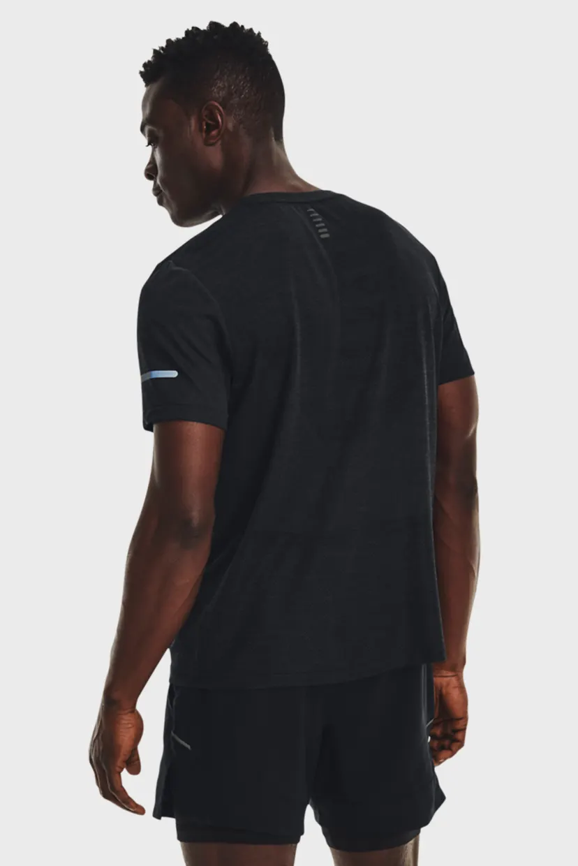Чоловіча чорна футболка UA SEAMLESS STRIDE SS 3