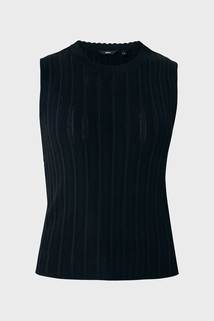 Жіночий чорний топ LILY Classic ajour tanktop 5