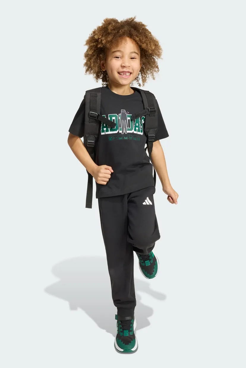 Детская черная футболка ADIDAS MINECRAFT 6