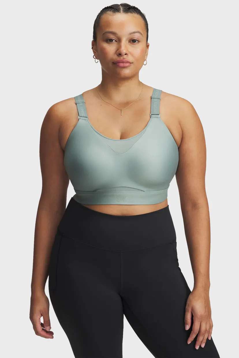Жіночий м'ятний топ UA Infinity High 2.0 Bra 3