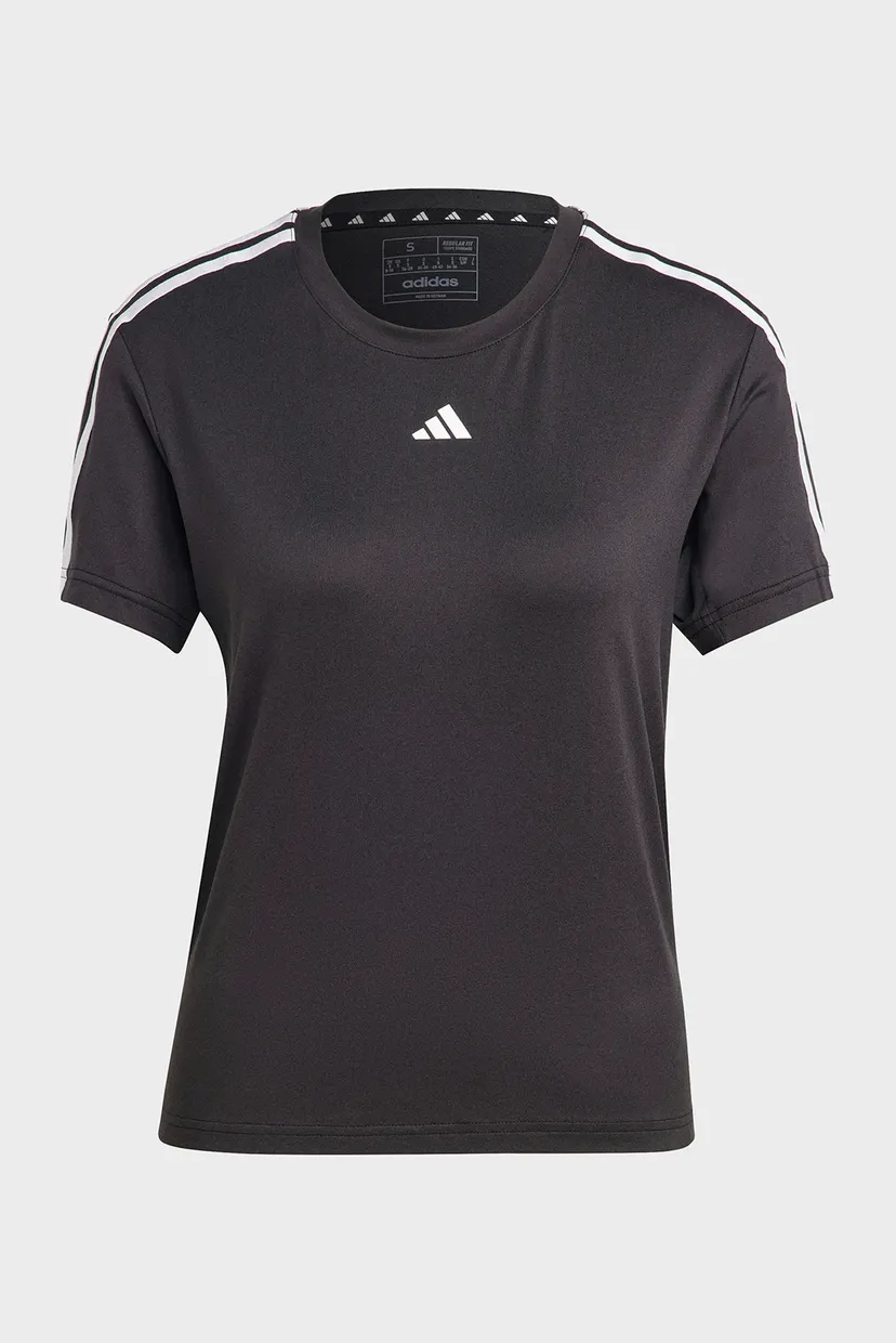 Женская черная футболка AEROREADY Train Essentials 3-Stripes 6