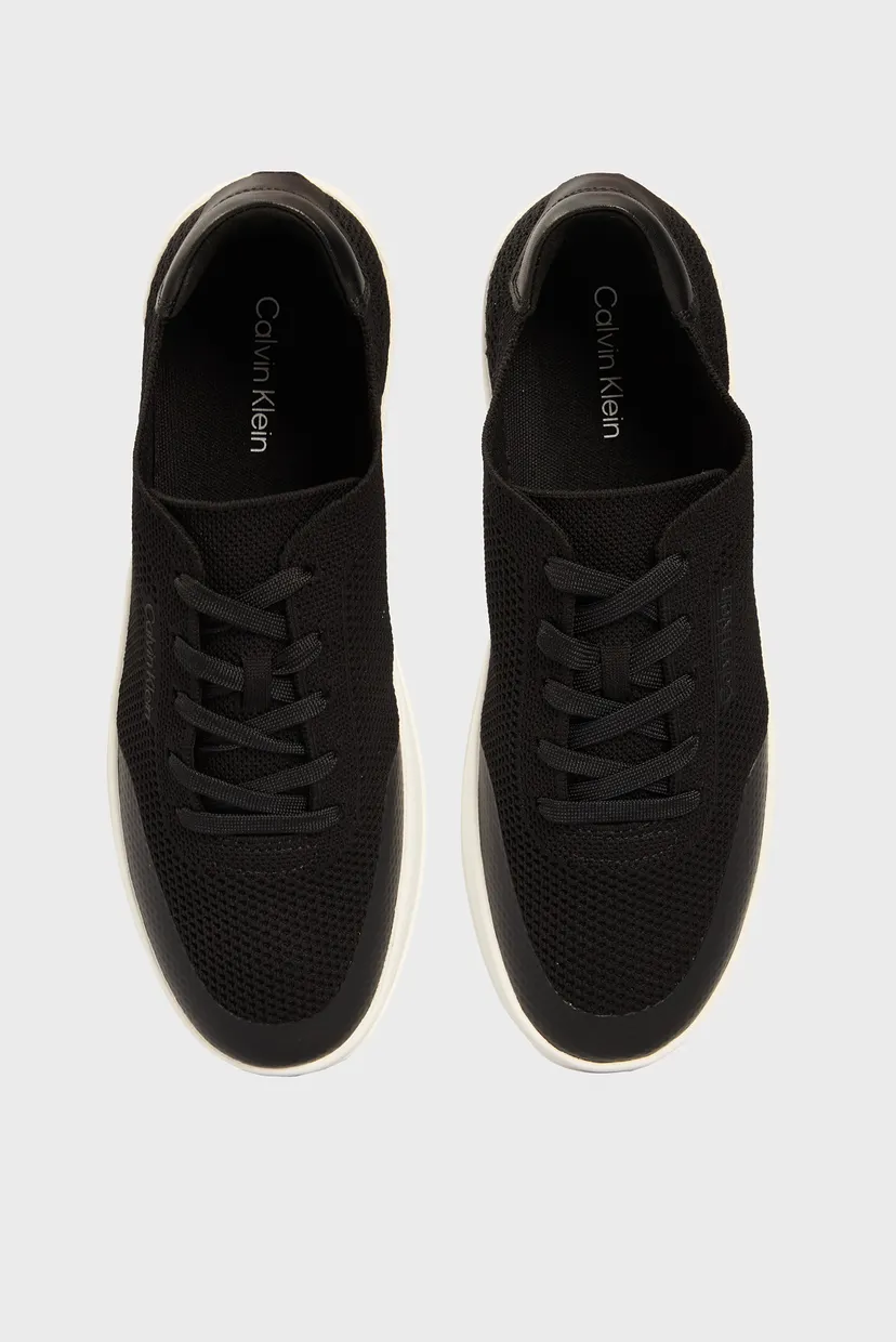 Чоловічі чорні снікерси LOW TOP LACE UP KNIT 4