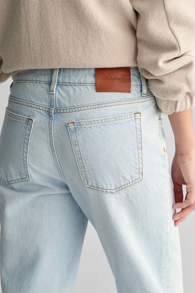 Жіночі блакитні джинси STRAIGHT RIGID JEANS 5