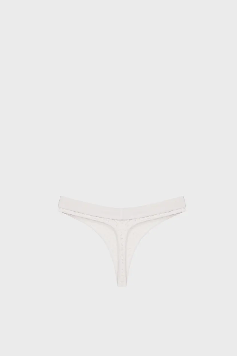 Женские розовые трусики THONG 6