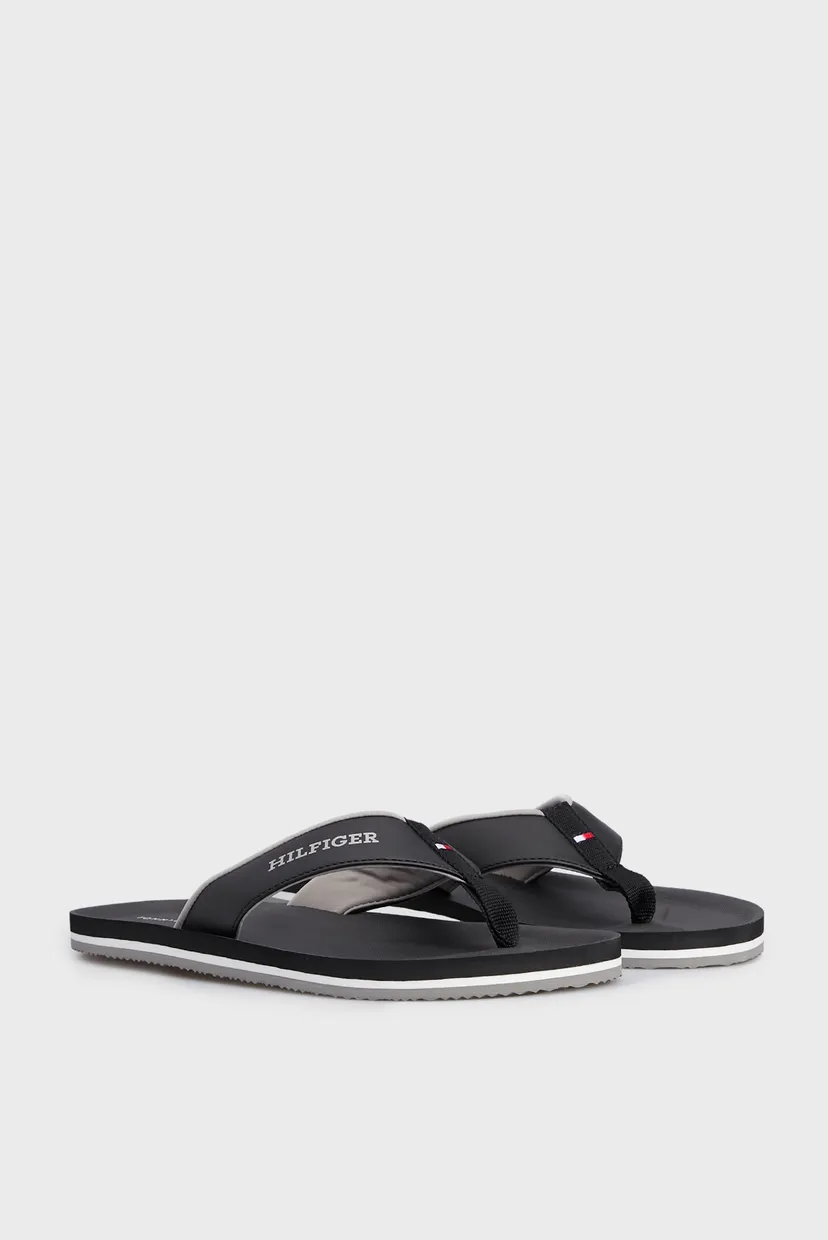 Мужские черные вьетнамки COMFORT HILFIGER BEACH SANDAL 3