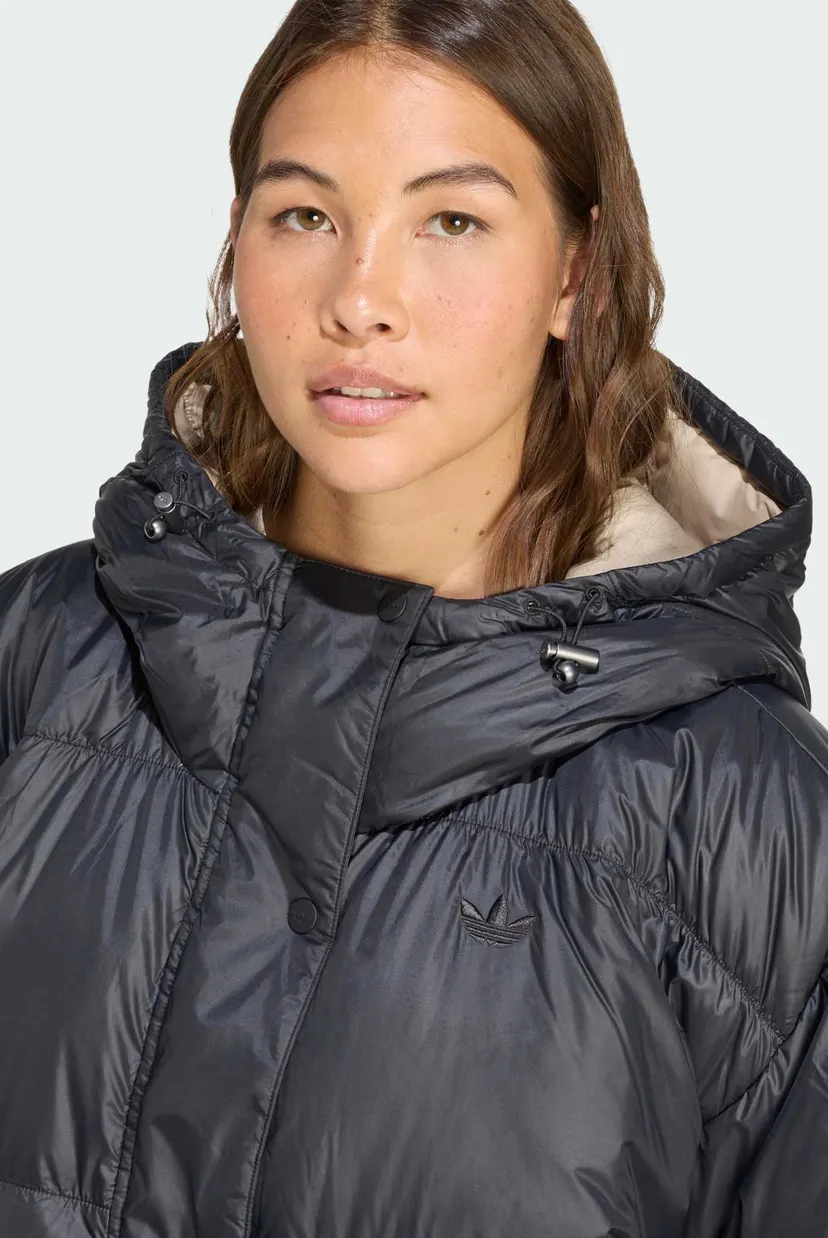Жіночий чорний пуховик Premium Street Oversized 4