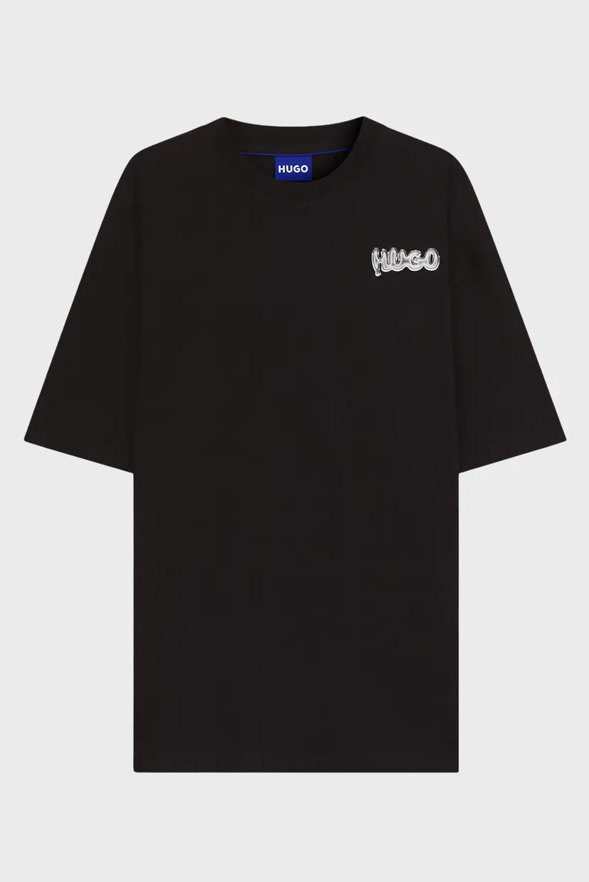Мужская черная футболка 5