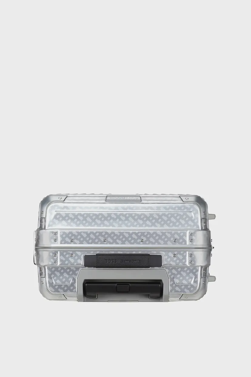 Срібляста валіза 55 см LITE-BOX ALU / BOSS ALUMINIUM MONOGRAM 6