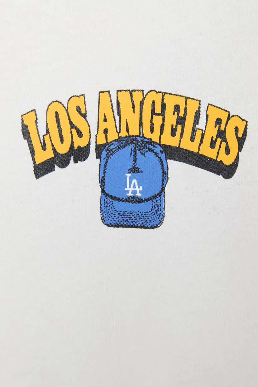 Біла футболка LA DODGERS CAP SHADOW (унісекс) 3