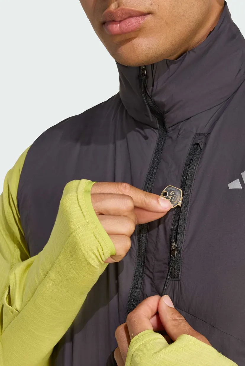 Мужской черный жилет Adi365 Running CLIMAWARM 5