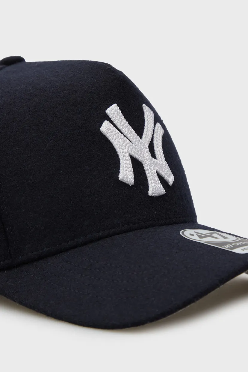 Темно-синяя шерстяная кепка NEW YORK YANKEES CHAIN STITCH 3