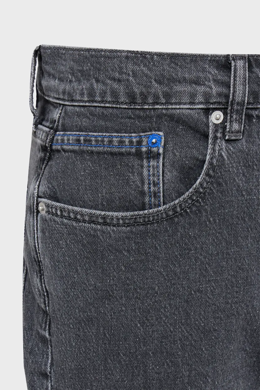 Чоловічі чорні джинси KLJ TAPERED DENIM 3