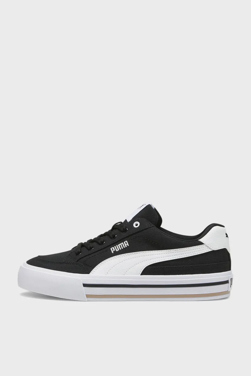 Черные кеды Court Classic Vulcanised Formstrip Unisex Sneakers 3
