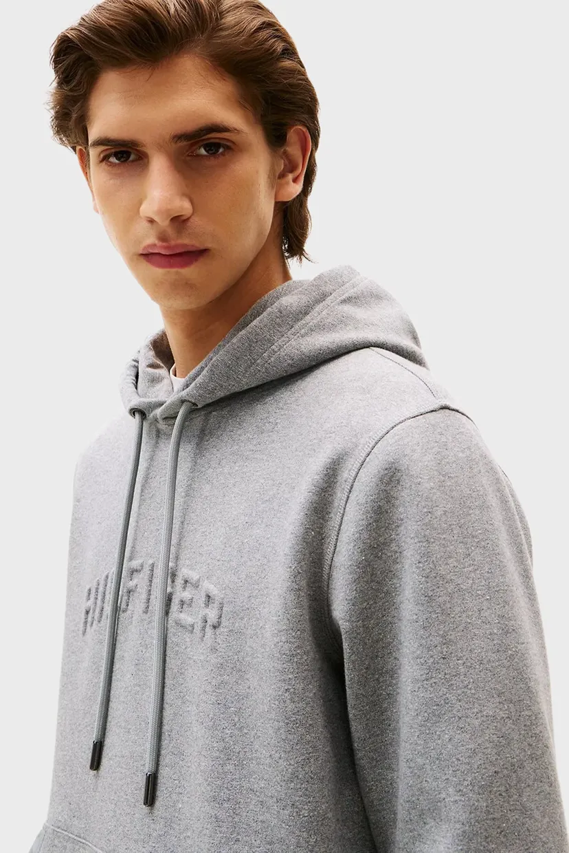 Чоловіче сіре худі HILFIGER ARCH EMBOSSED 4