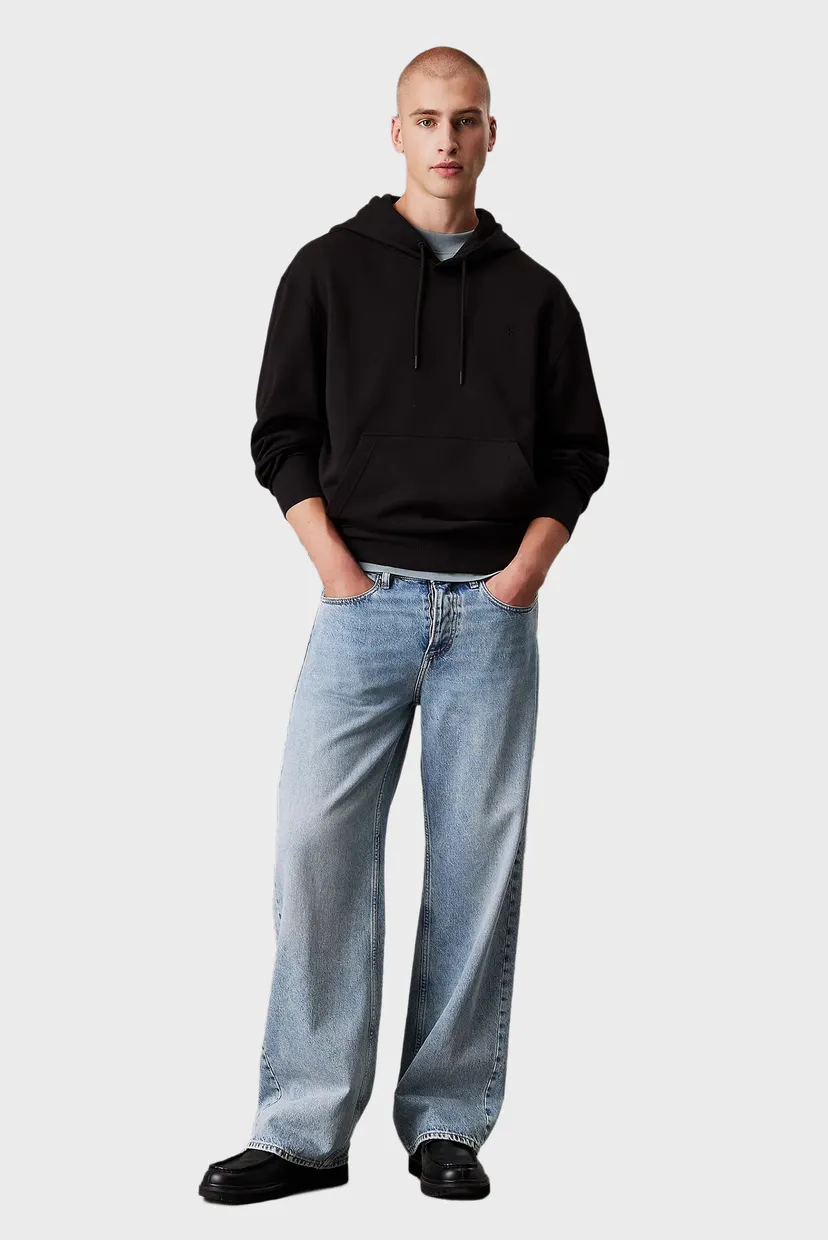 Чоловіче чорне худі SOFT LAYERED MONOGRAM 3