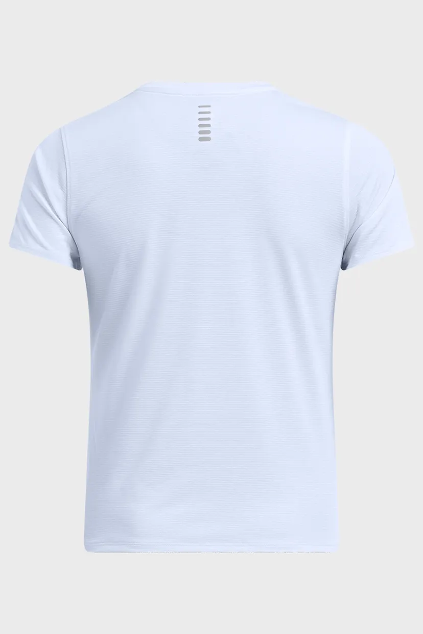 Жіноча блакитна футболка UA LAUNCH SHORTSLEEVE 4