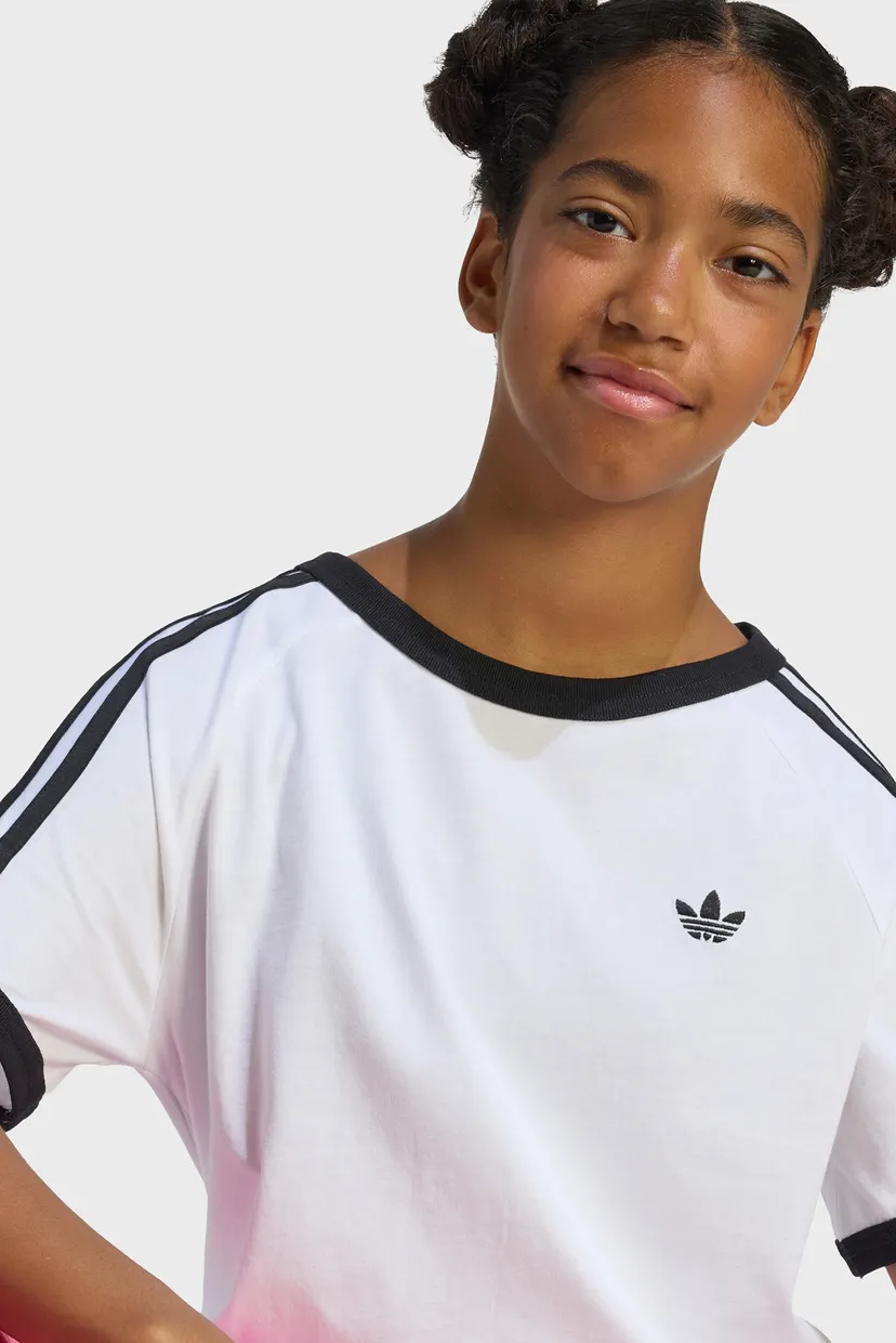 Детская белая футболка 3 STRIPES 5