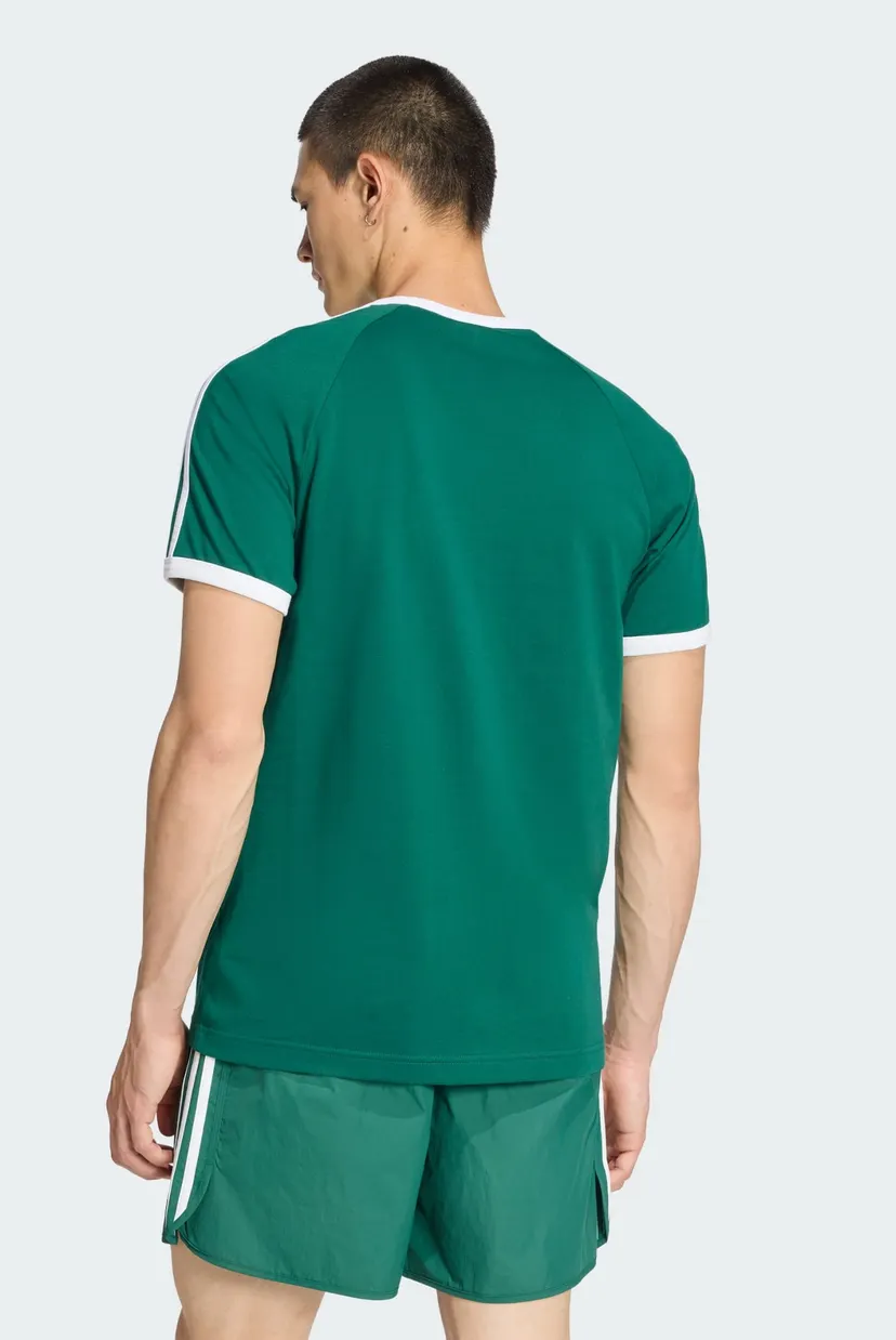Мужская зеленая футболка 3-STRIPES SLIM RINGER 3
