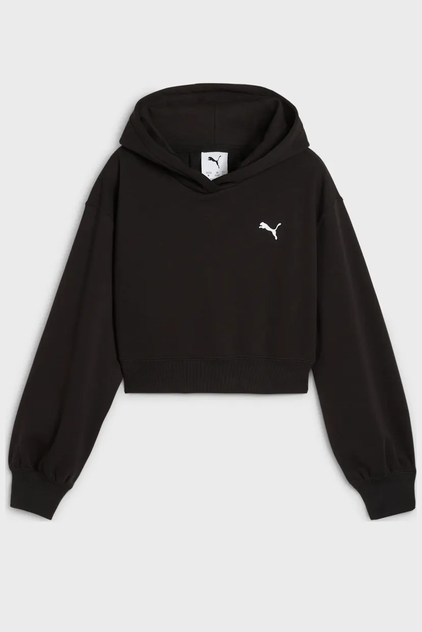 Дитяча чорне худі WARDROBE ESS Short Length Hoodie Youth 4