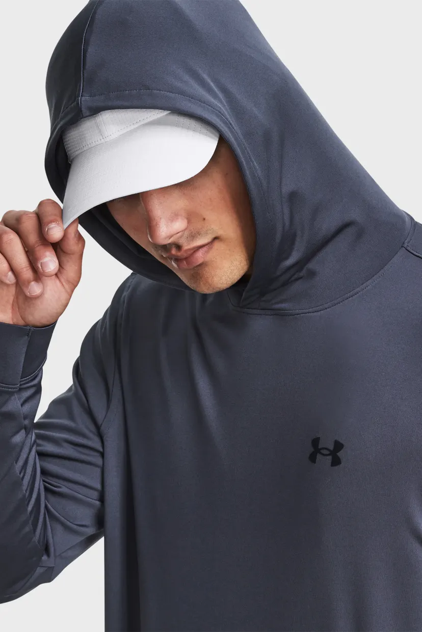 Мужское темно-серое худи UA Playoff 3.0 Hoodie 4