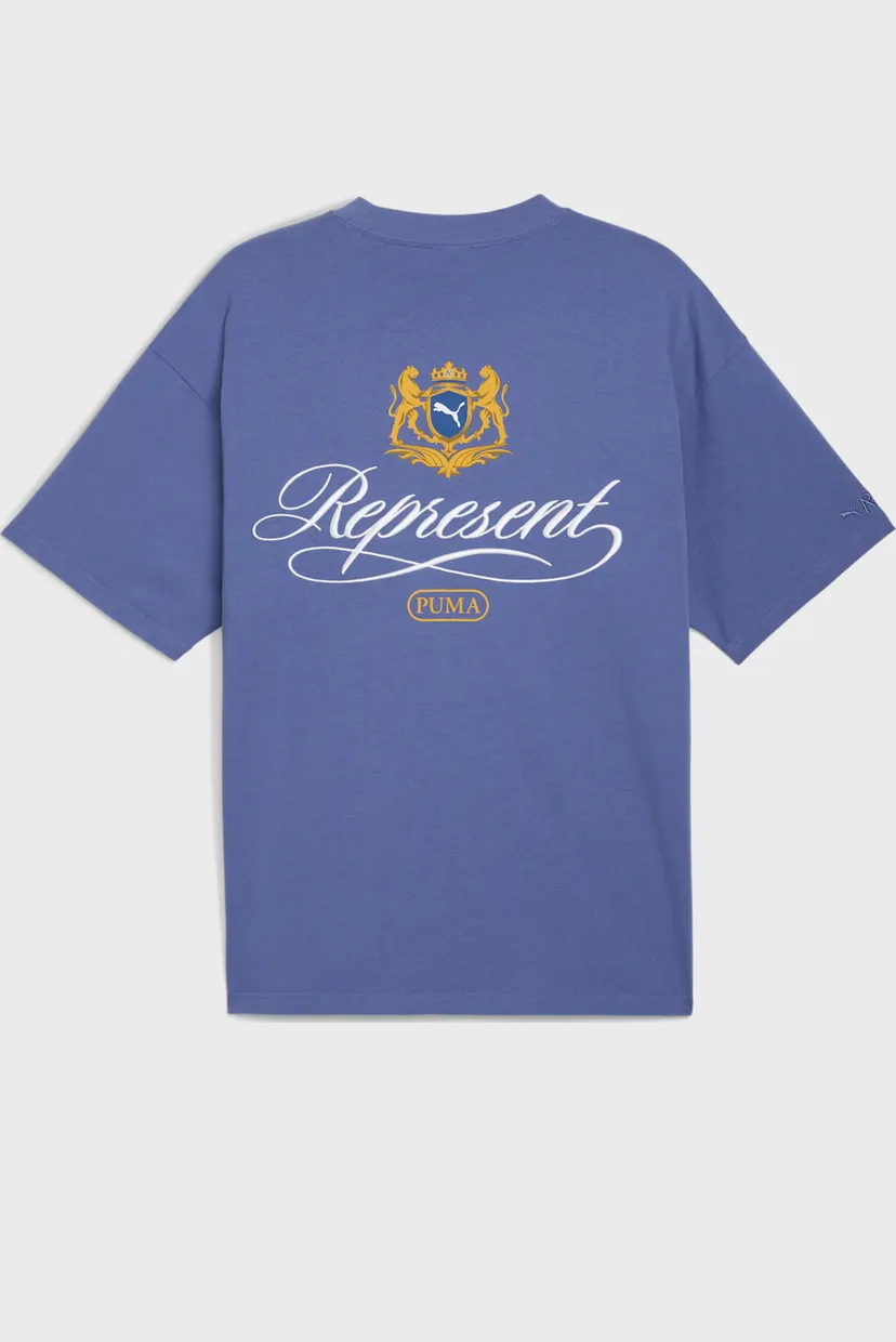 Мужская синяя футболка PUMA x REPRESENT Graphic Tee Men 7