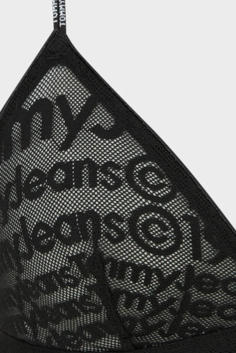 Женский черный бюстгальтер UNLINED TRIANGLE BRALETTE 4