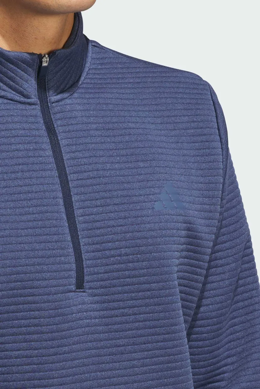 Мужская темно-синяя спортивная кофта Ultimate365 Dwr Textured Quarter Zip 4