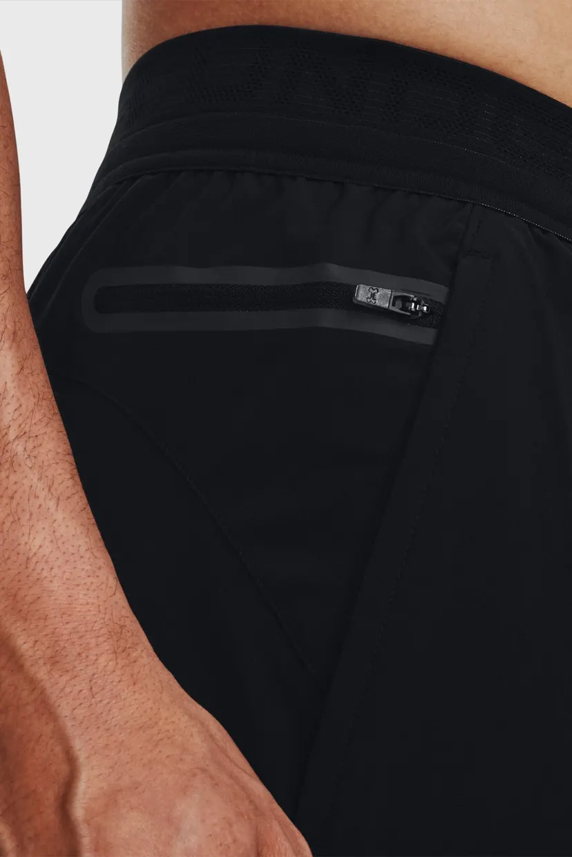 Чоловічі чорні шорти UA Peak Woven 2in1 Sts 3