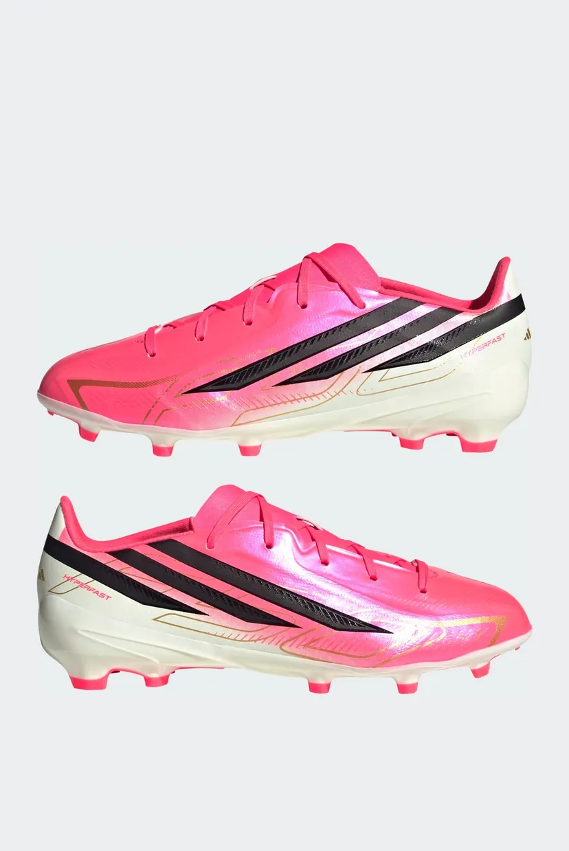 Дитячі рожеві бутси F50 HYPERFAST LEAGUE Firm Ground Football Kids 7