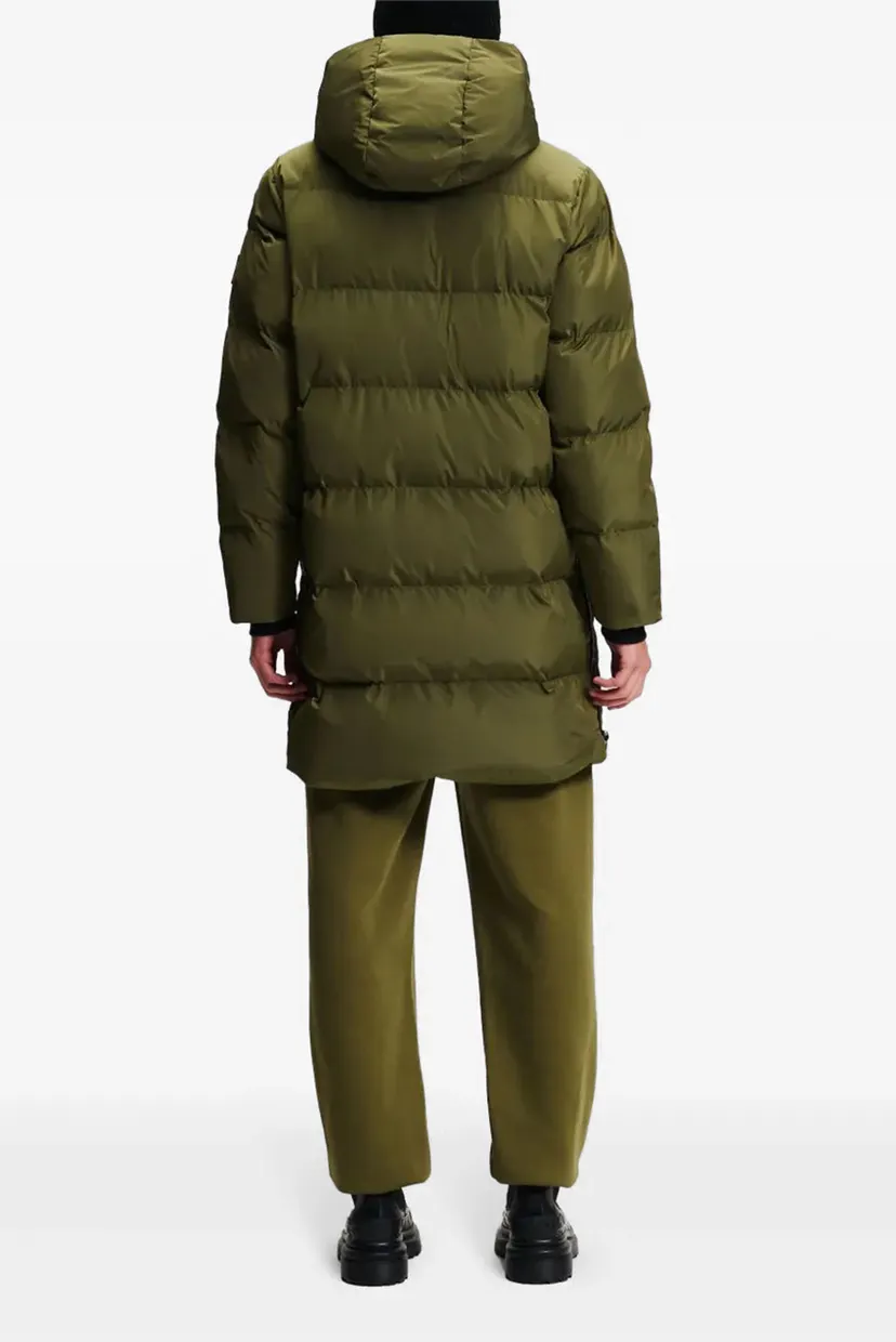Чоловіча оливкова куртка regular long puffer 3