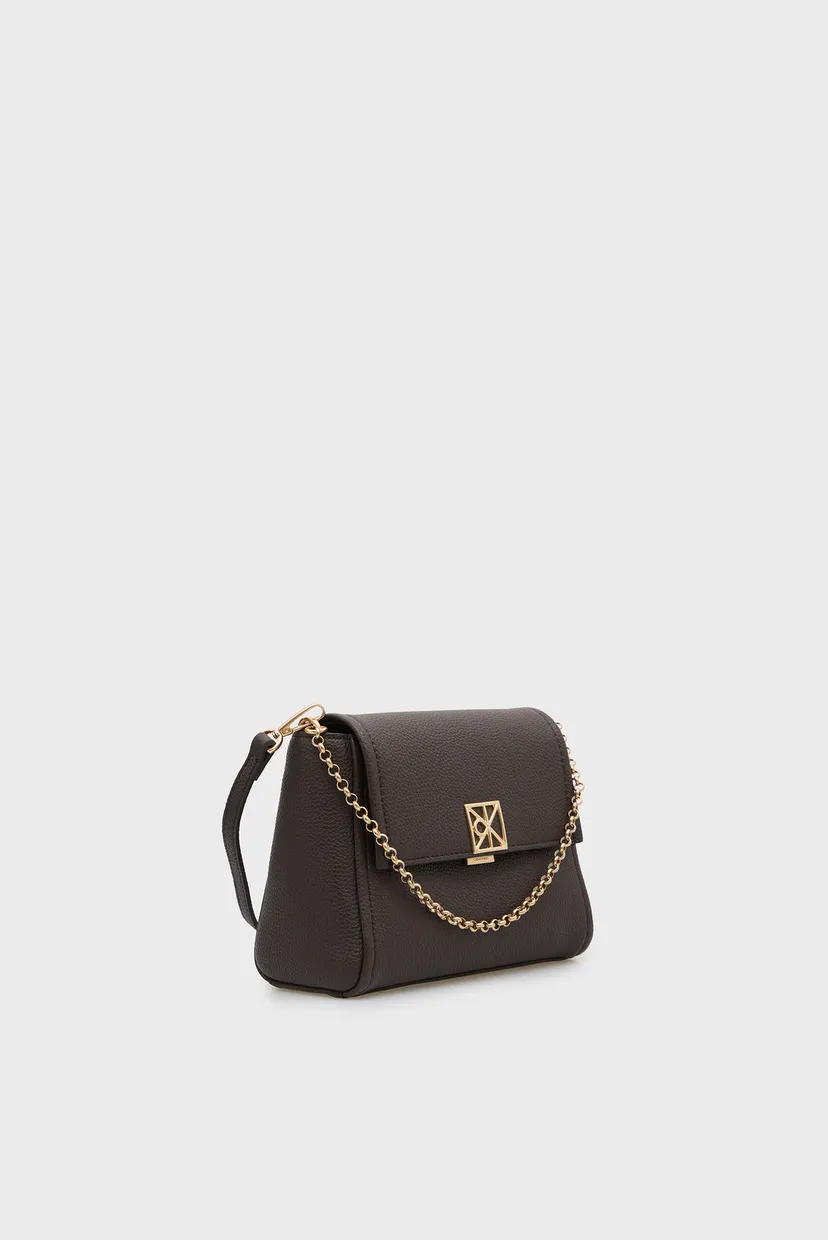 Жіноча темно-коричнева сумка PEBBLE CROSSBODY 20 3
