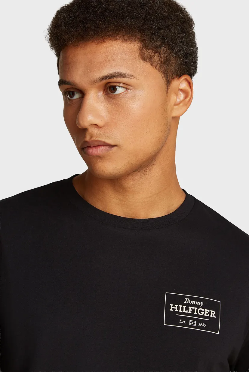 Мужская черная футболка MONOTYPE PRINTED LABEL TEE 4