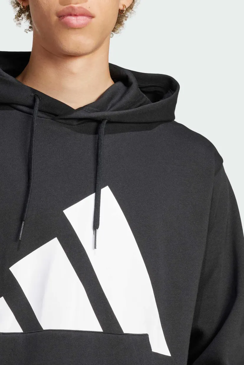 Чоловіче чорне худі Essentials Big Logo Fleece 4