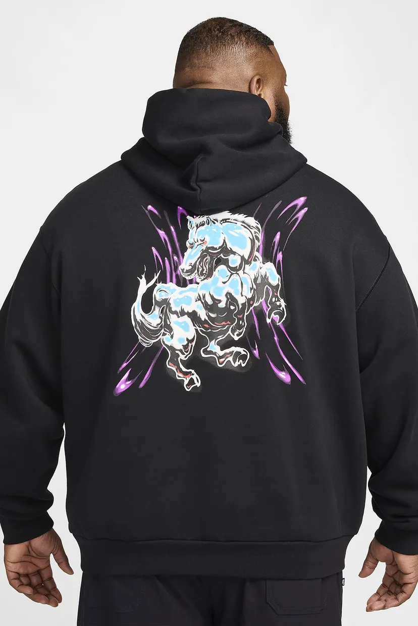 Черное худи SB Fleece Pullover Skate Hoodie (унисекс) 5