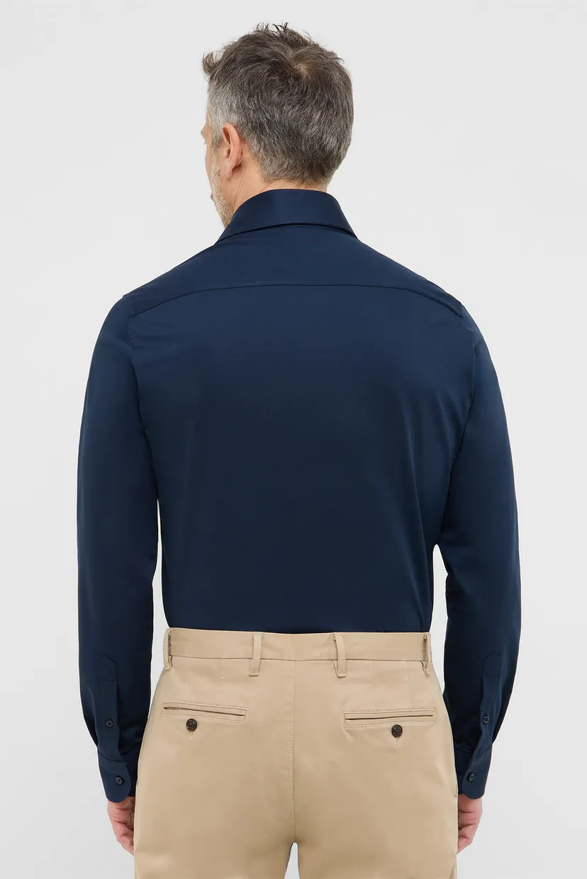 Мужская темно-синяя рубашка SLIM FIT 3
