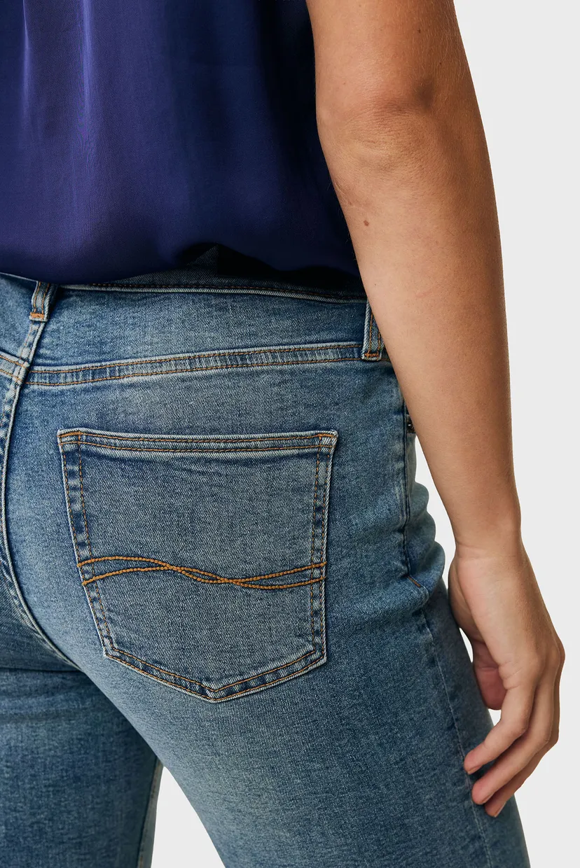 Женские синие джинсы EVY Flared high rise jeans 4