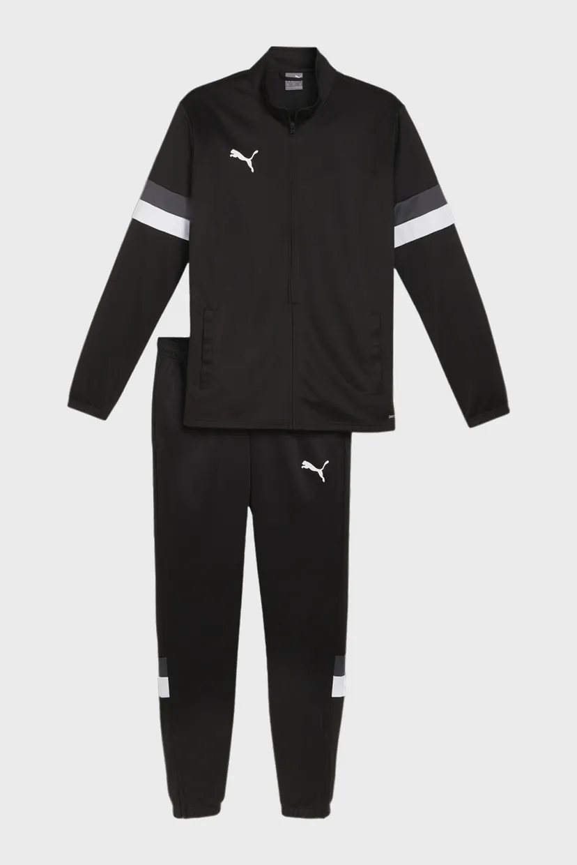 Мужской черный спортивный костюм (кофта, брюки) teamRISE Men's Football Tracksuit 6