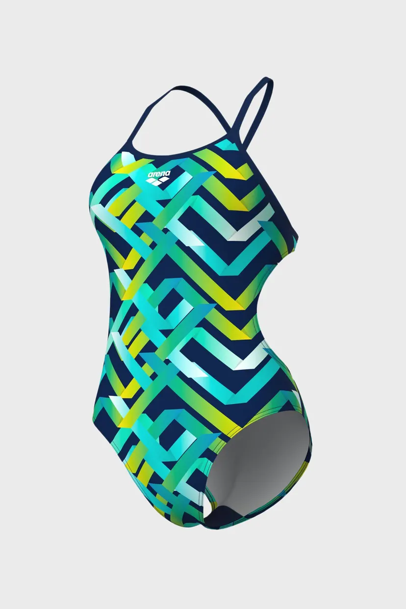 Жіночий купальник з візерунком TEXTURE SWIMSUIT TIE BACK 6