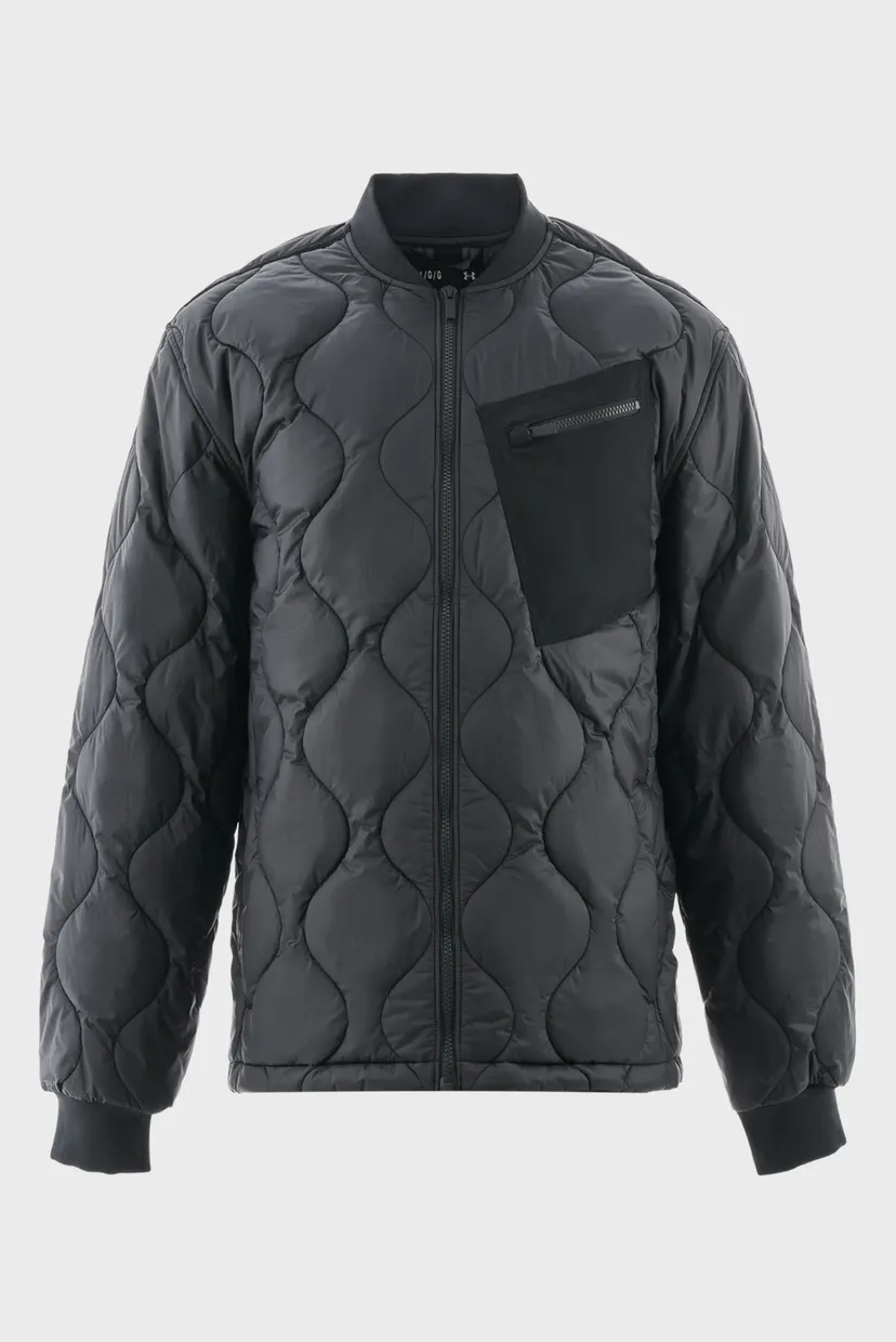 Мужской черный бомбер UA Heritage Jkt 7