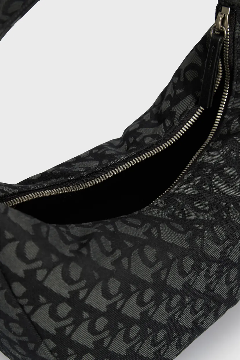 Жіноча чорна сумка з візерунком MONOGRAM PINCHED MEDIUM SHOU 6