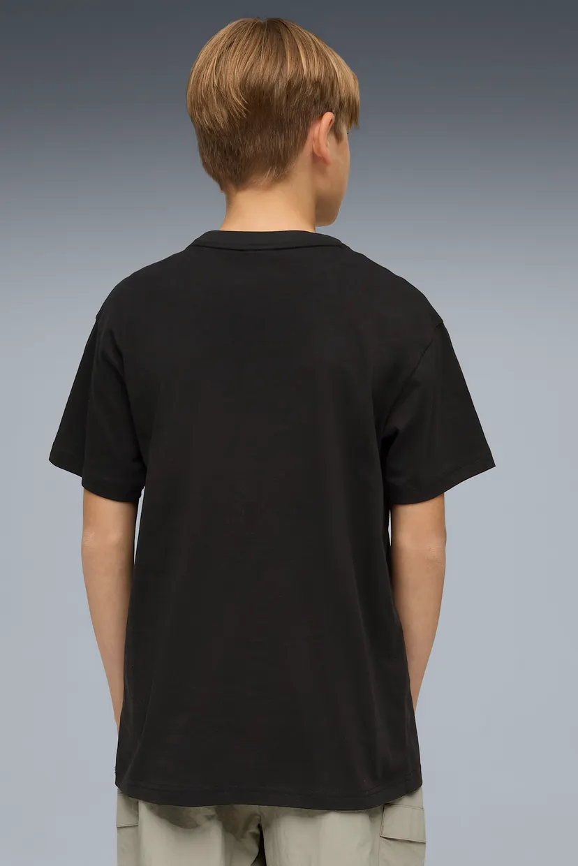 Детская черная футболка Graphic Relaxed PUMA Voyage Tee Youth 3