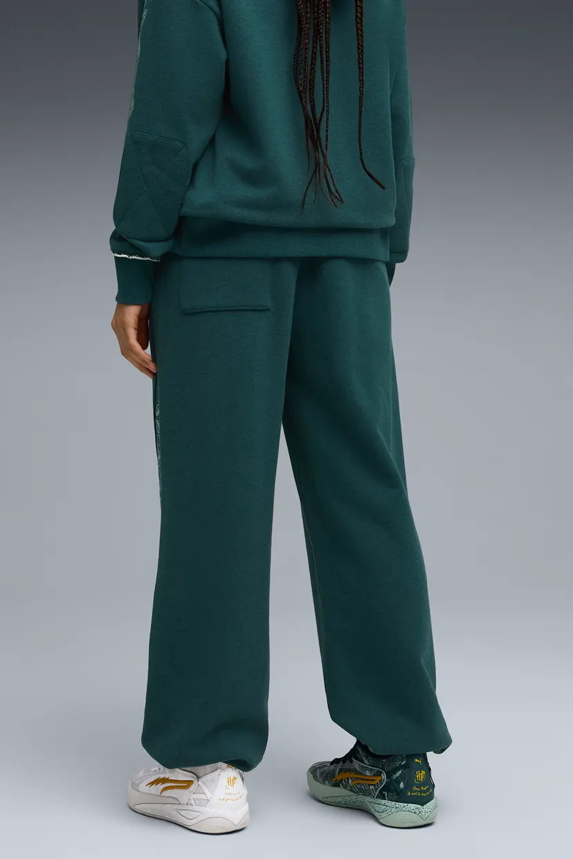 Жіночі зелені спортивні штани PUMA HOOPS x HARRY POTTER™ Sweatpants Women 3