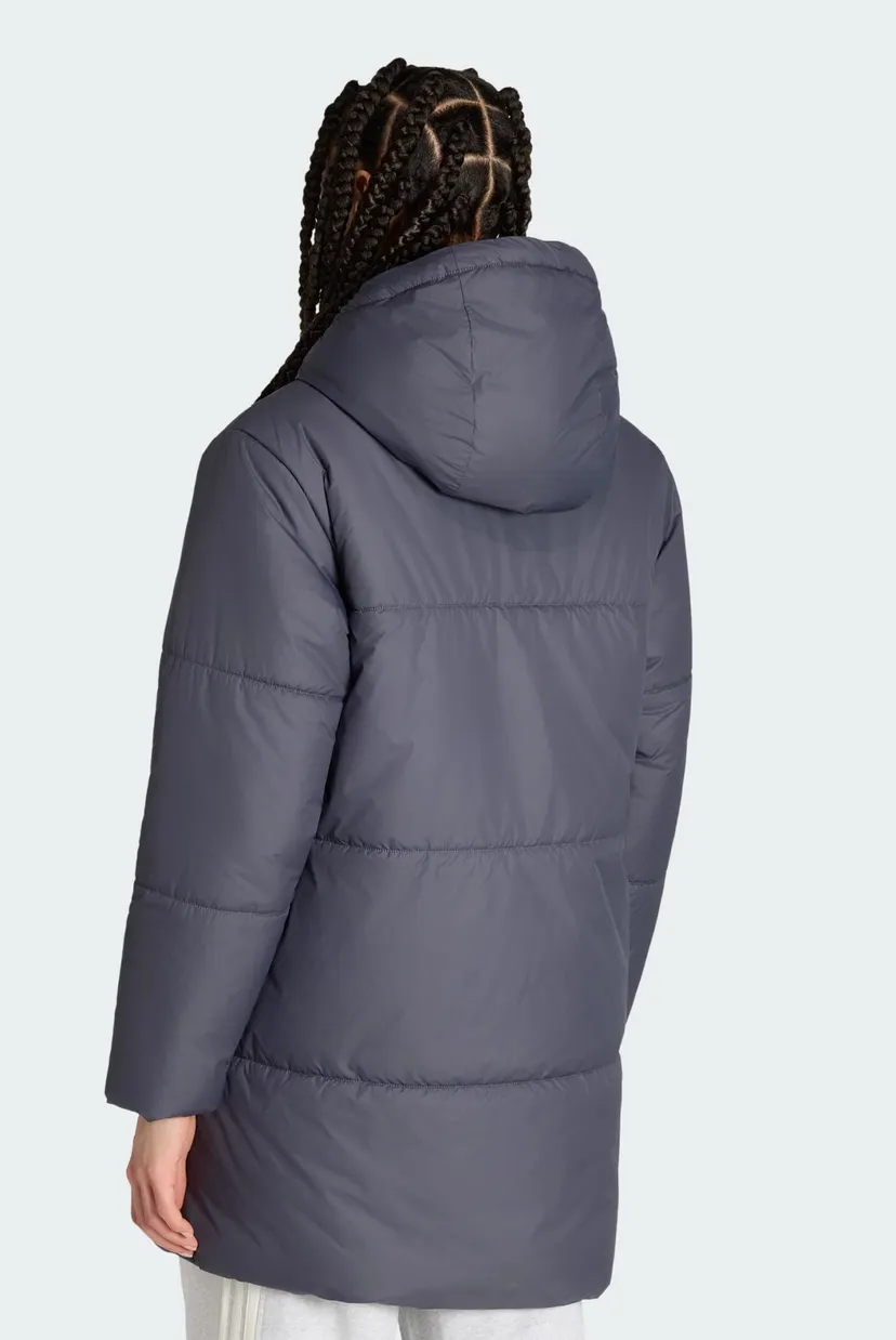 Женский темно-серый пуховик ESSENTIALS HIGHLOFT INSULATED LONG PUFFER 3