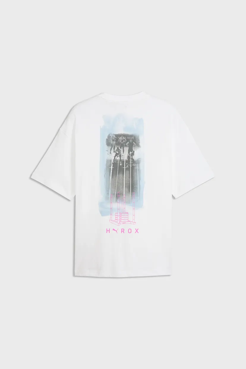 Чоловіча біла футболка PUMA x HYROX Oversized Lifestyle Tee Men 5