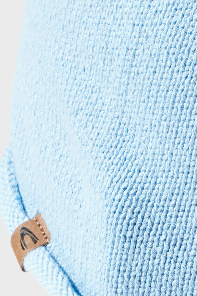 Жіноча блакитна шапка Beanie 4