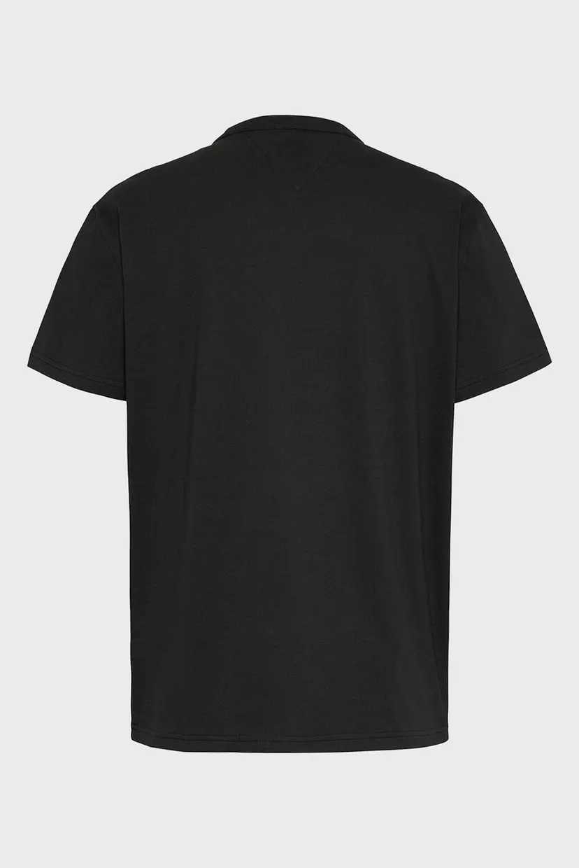 Чоловіча чорна футболка TJM REG TOMMY CREST TEE 7