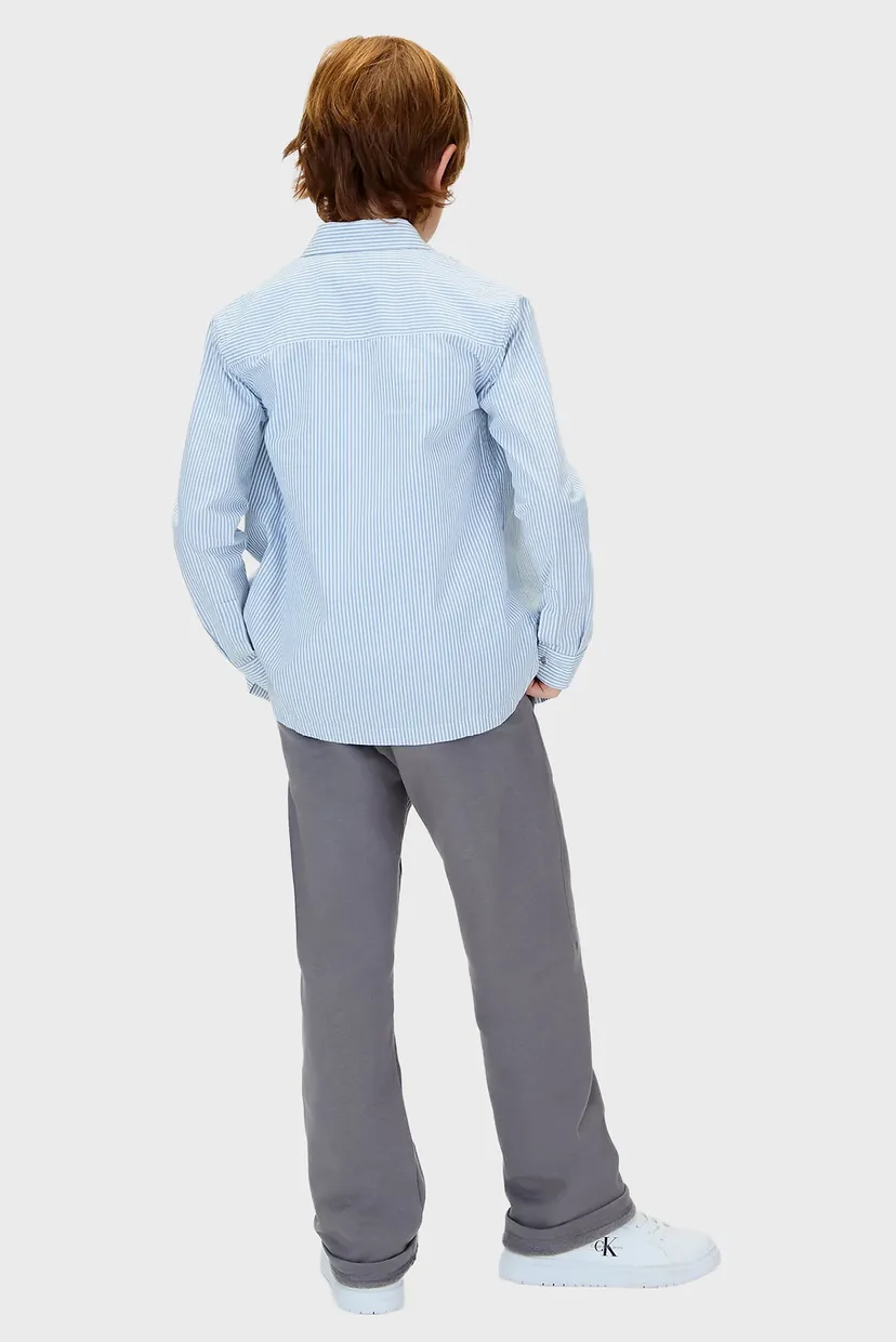Детские серые спортивные брюки FLEECE 3