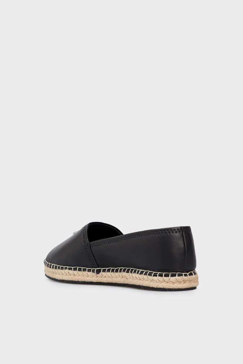 Женские черные кожаные эспадрильи ESPADRILLE RE LOCK LEATHER 5