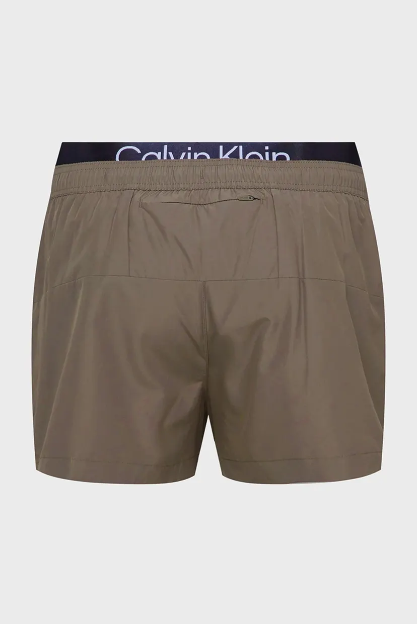 Чоловічі оливкові плавальні шорти MEDIUM DRAWSTRING 6